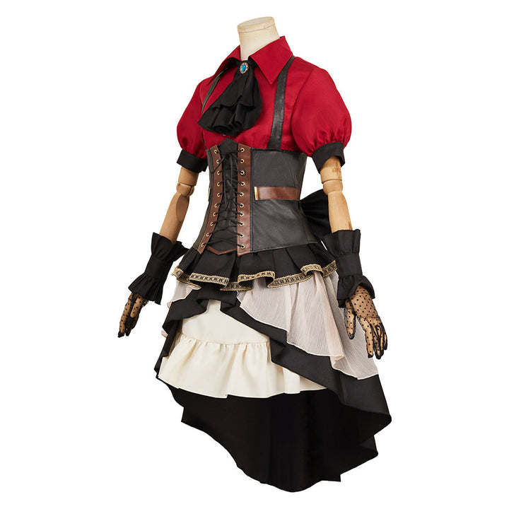 Togawa Sakiko Women Red Dress From Yicosplay