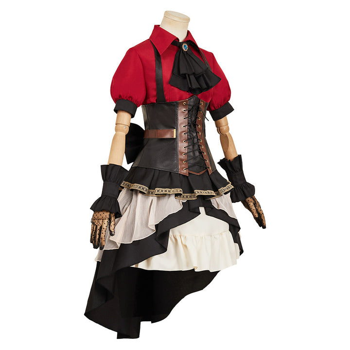 Togawa Sakiko Women Red Dress From Yicosplay