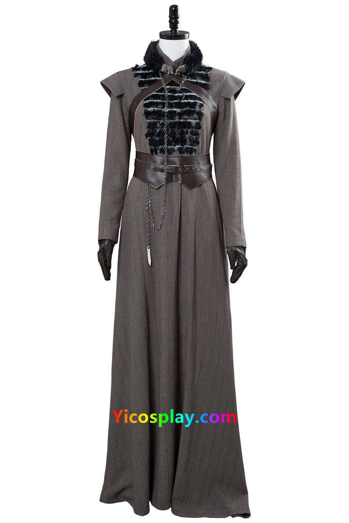 Got Game Of Thrones Sansa Stark Outfit Cosplay Costume Women Halloween Costume Dress-Yicosplay