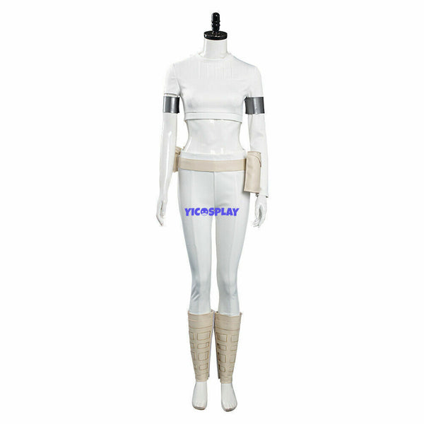 Padme Amidala White Ripped Outfit Halloween Suit Cosplay Costume From Yicosplay