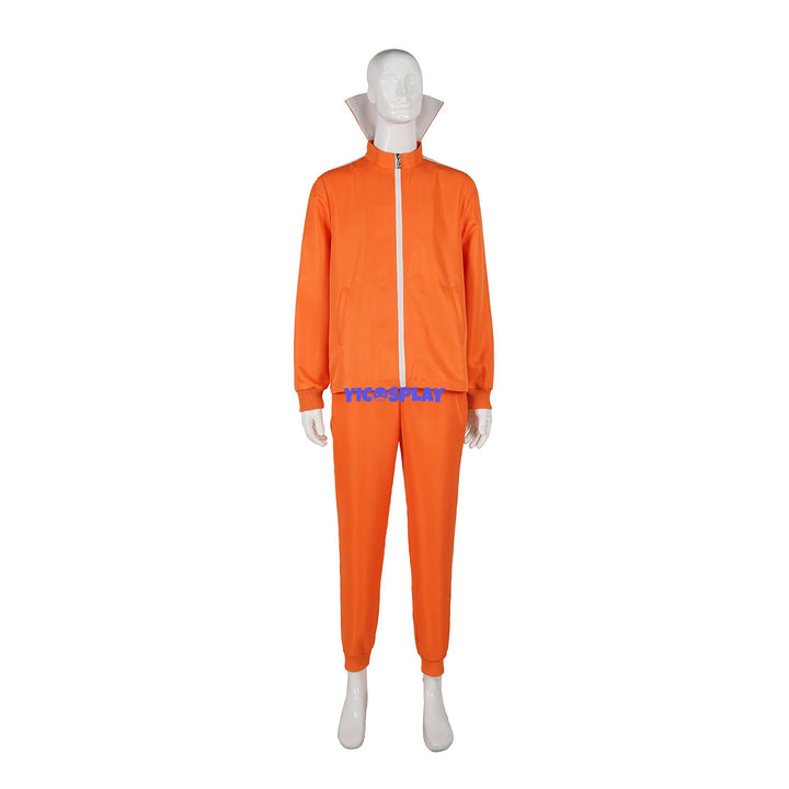 Despicable Me Victor Costume Orange Suit with Wig-Yicosplay