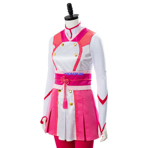 Sakura Wars Shin Sakura Taisen Sakura Amamiya Battle Uniform Set Cosplay Costume-Yicosplay