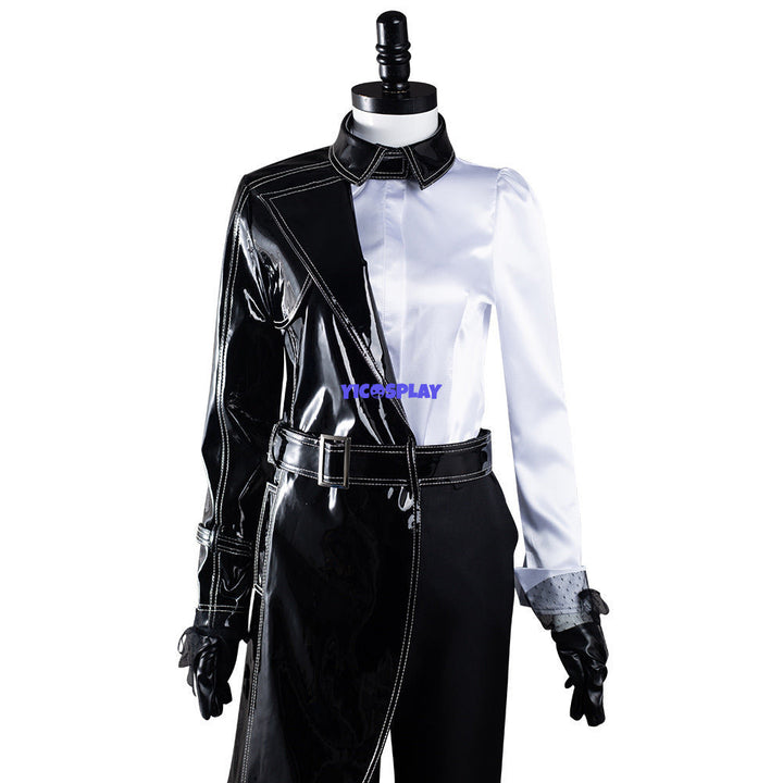 Cruella Black White Shirt Coat Pants Outfits Halloween Carnival Suit Cosplay Costume-Yicosplay