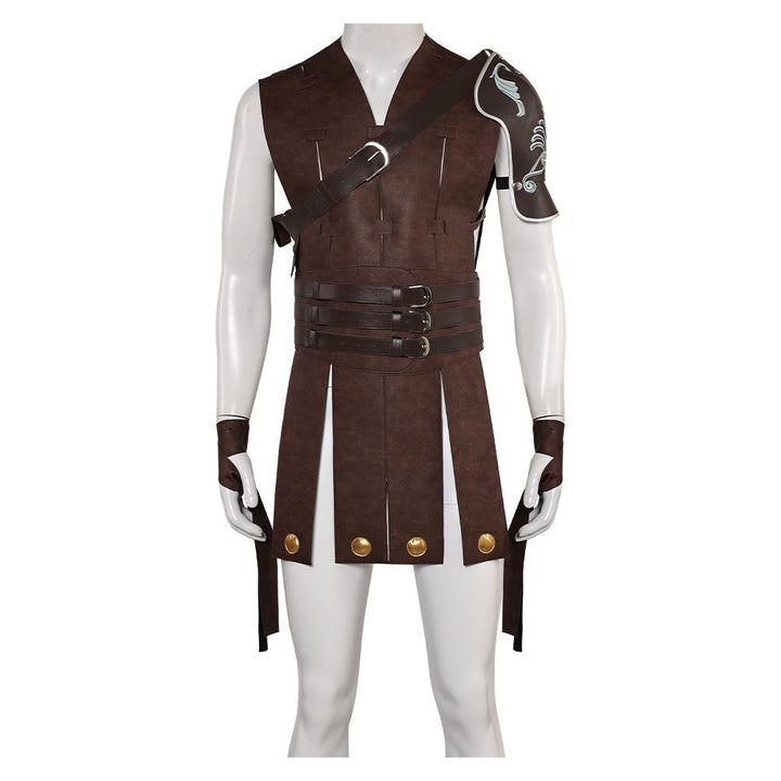 Commodus Brown Leather Outfit From Yicosplay