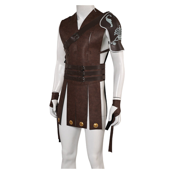 Commodus Brown Leather Outfit From Yicosplay