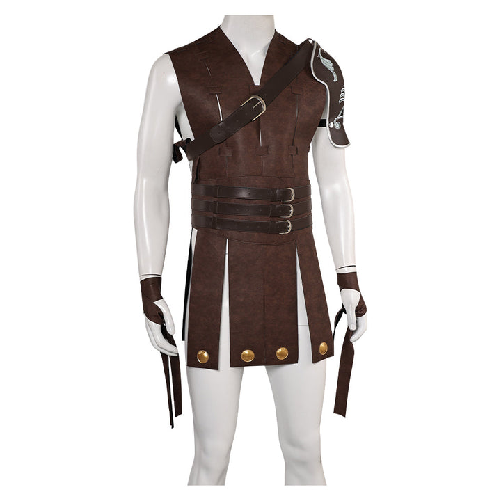 Commodus Brown Leather Outfit From Yicosplay