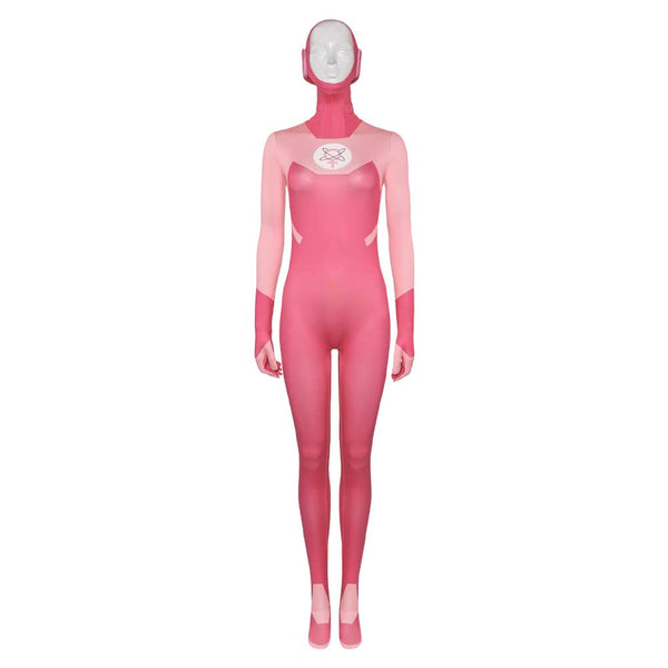 Atom Eve Women Pink Jumpsuit Cosplay Costume From Yicosplay