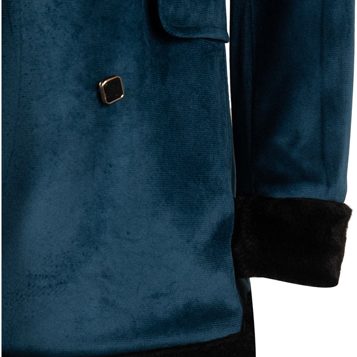 2024 Harley Women Blue Coat From Yicosplay