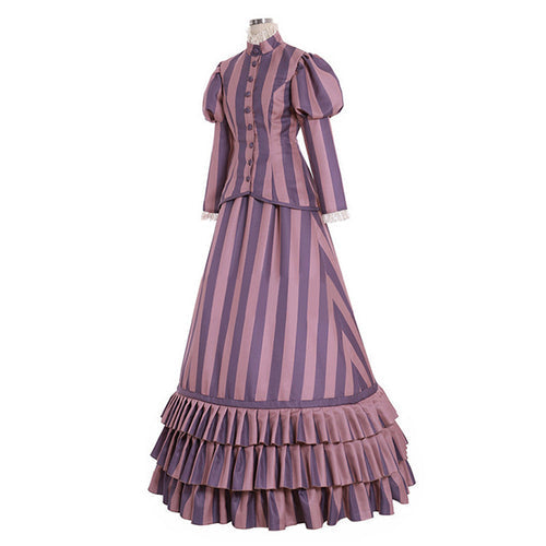 Victoria Everglot Women Purple Dress Cosplay Costume From Yicosplay