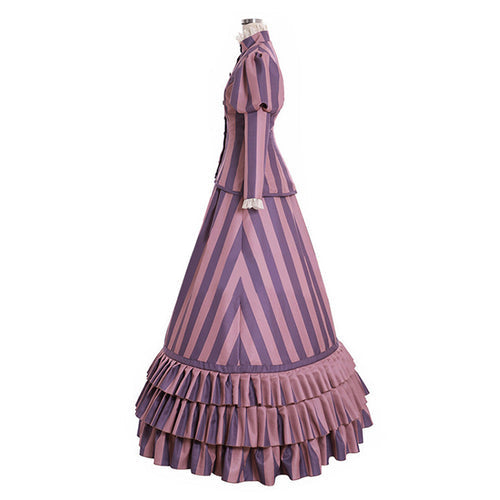 Victoria Everglot Women Purple Dress Cosplay Costume From Yicosplay