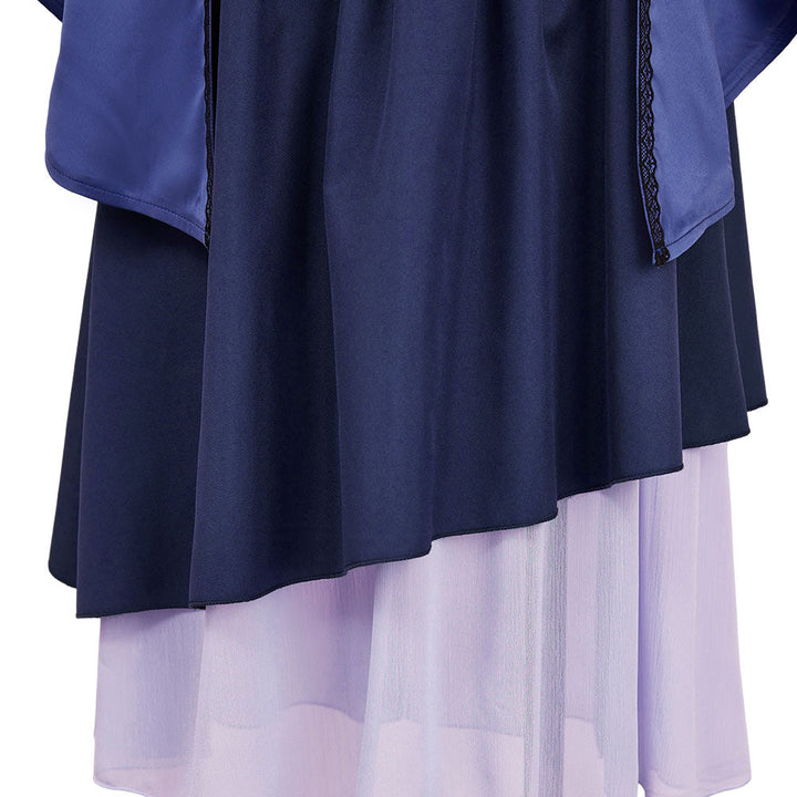 Summer Pockets Kamome Kushima Women Blue Dress Cosplay Costume – Yicosplay
