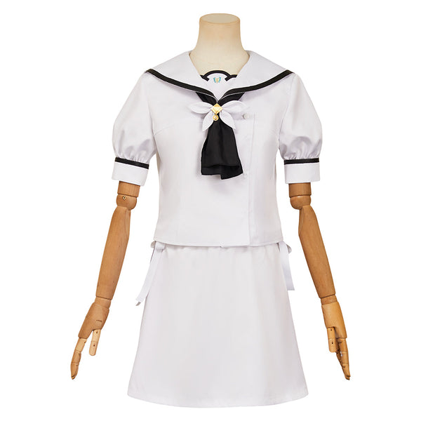 Summer Pockets Shiroha Naruse Women White Dress Cosplay Costume From Yicosplay