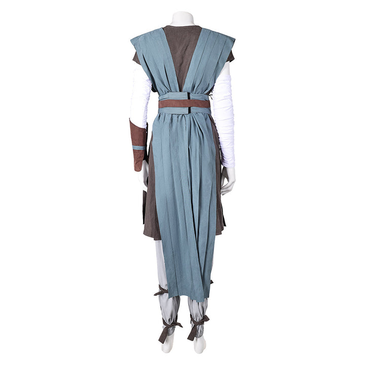 Jedi Rey Women Blue Combat Outfit Cosplay Costume From Yicosplay