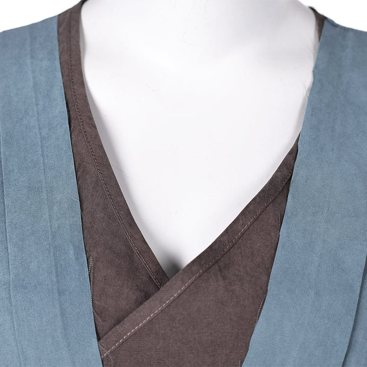 Jedi Rey Women Blue Combat Outfit Cosplay Costume From Yicosplay