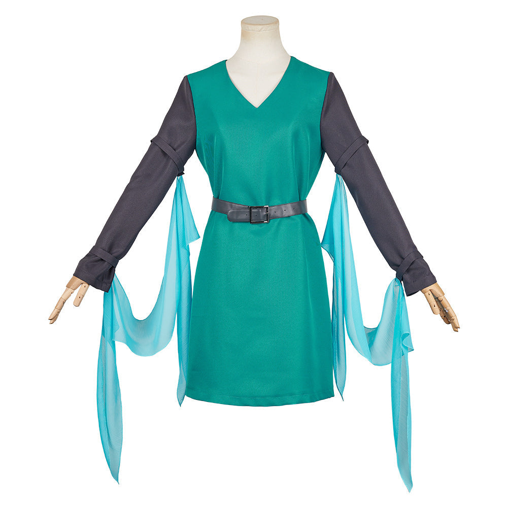 The Legend of Zelda Princess Zelda Green Tunic Dress Cosplay Costume – Yicosplay