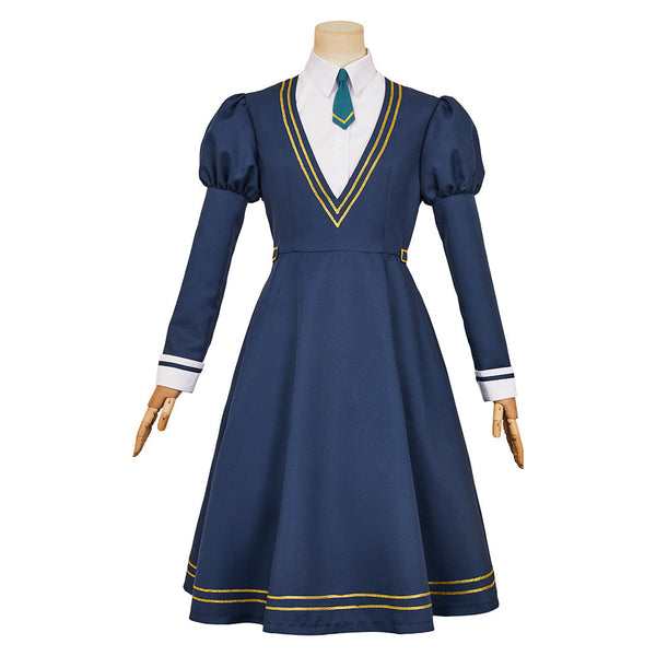 Witch Watch Nemu Miyao Women Blue Dress Cosplay Costume From Yicosplay