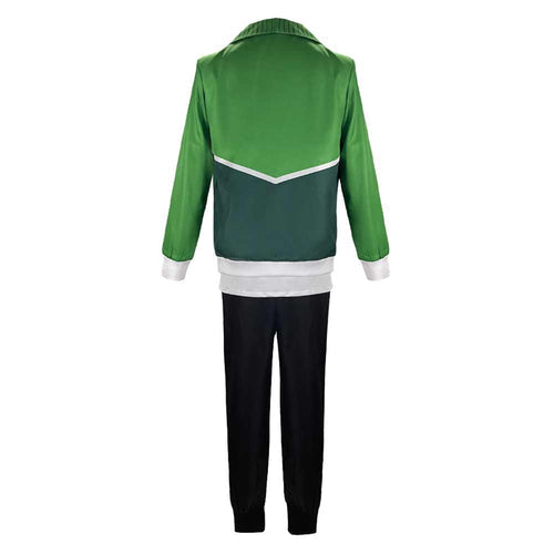 Zoom 100 Bucket List of the Dead Akira Tendou Green Suit Cosplay Costume From Yicosplay