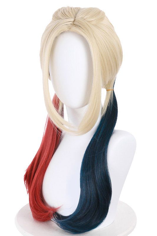 Harley Quinn Suicide Squad Black and Red Adult Wig-Yicosplay