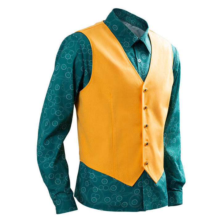 Joker Joaquin Phoenix Arthur Fleck Shirt With Vest Cosplay Costume-Yicosplay