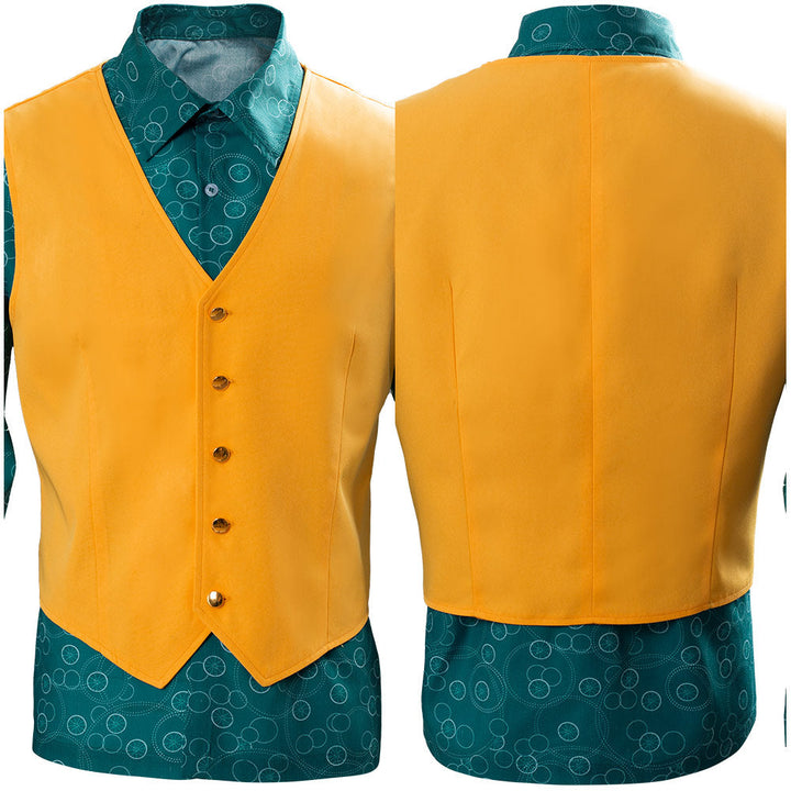 Joker Joaquin Phoenix Arthur Fleck Shirt With Vest Cosplay Costume-Yicosplay
