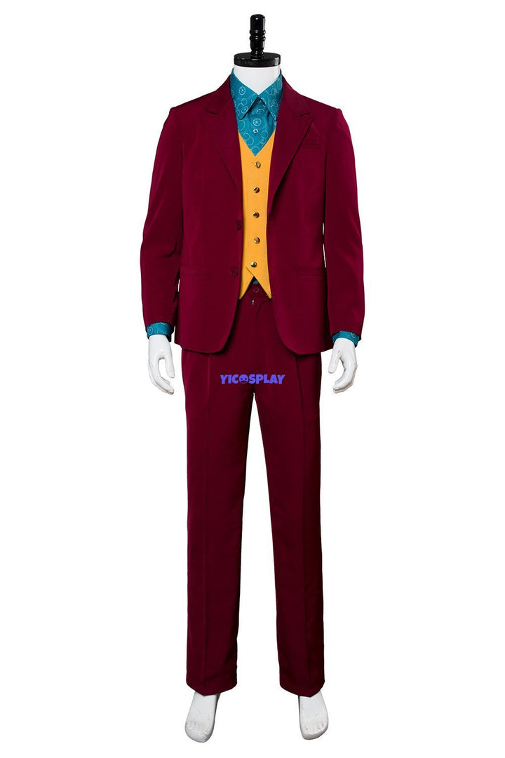 Joker 2019 Joaquin Phoenix Arthur Fleck Cosplay Costume-Yicosplay