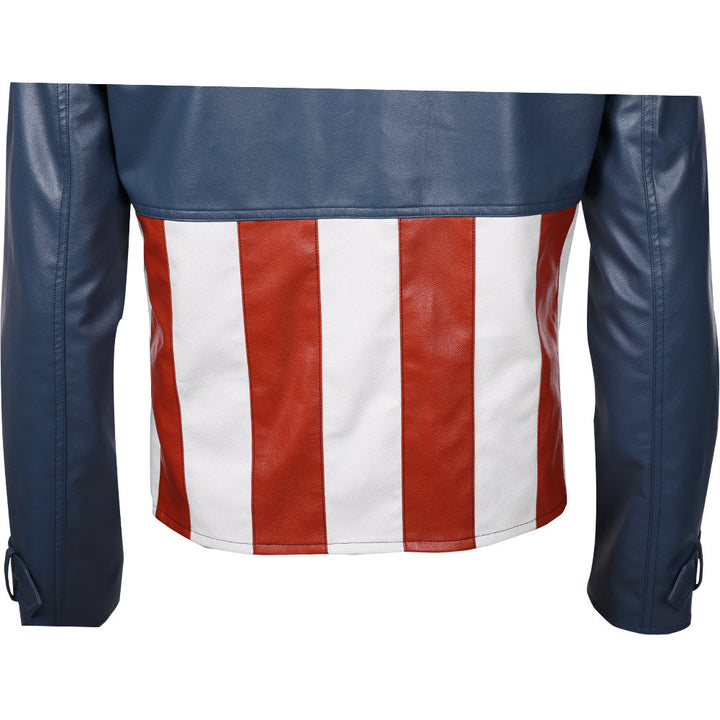 Avengers Captain America Jacket Coat Cosplay Costume-Yicosplay