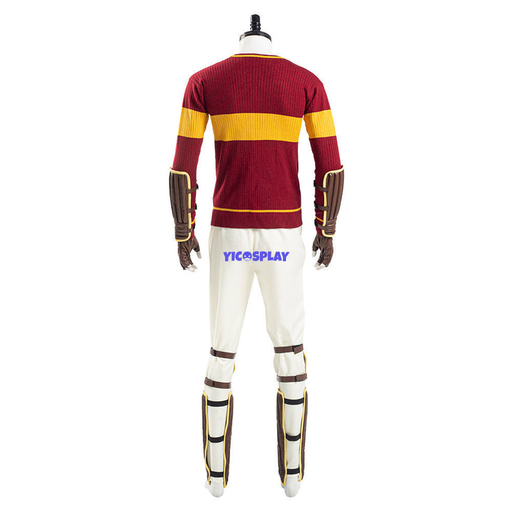 Harry Potter Gryffindor Quidditch Uniform Halloween Outfit Cosplay Costume-Yicosplay