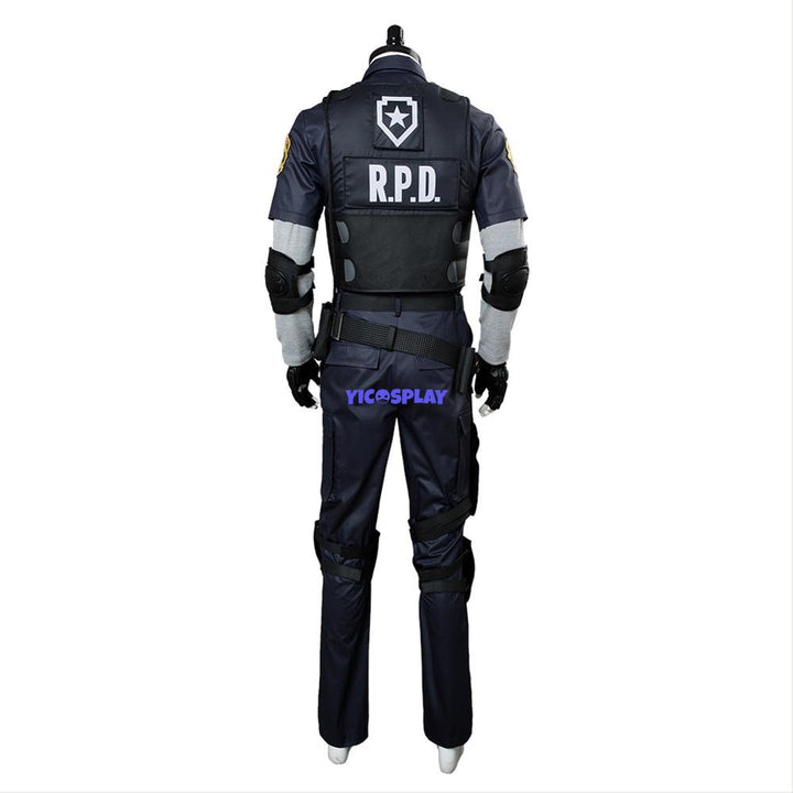 Leon Kennedy Costumes Re2 Cosplay Outfit-Yicosplay