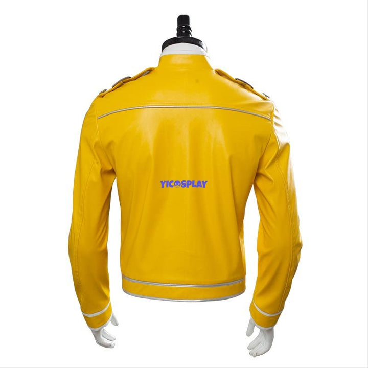 Freddie Mercury Yellow Jacket Costume Cosplay Outfit-Yicosplay