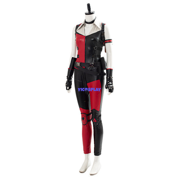 Mortal Kombat Mk11 Cassie Cage Harley Quinn Costume Halloween Outfit-Yicosplay