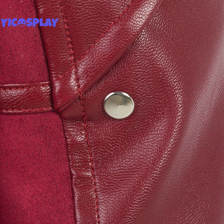 Edward Elric Leather Jacket Cosplay Coat-Yicosplay