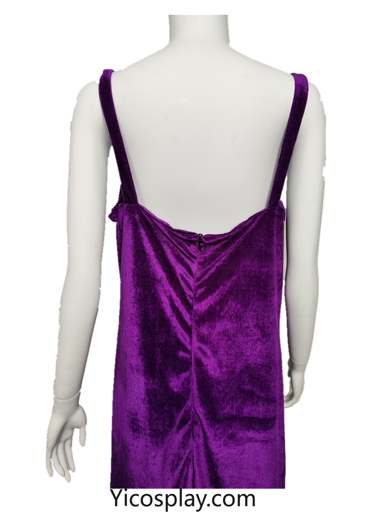 Starfire Purple Dress Halloween Costume-Yicosplay