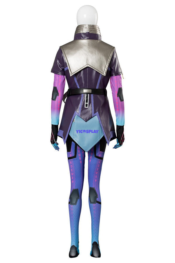 Overwatch Sombra Hacker Outfit Suit Cosplay Costume-Yicosplay