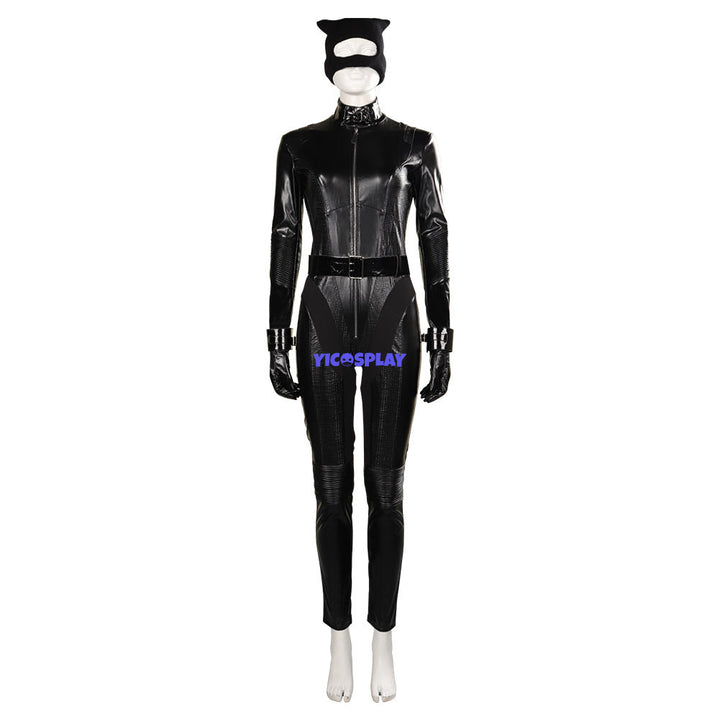 Catwoman 2022 Costume Black Suit Leather Outfit-Yicosplay