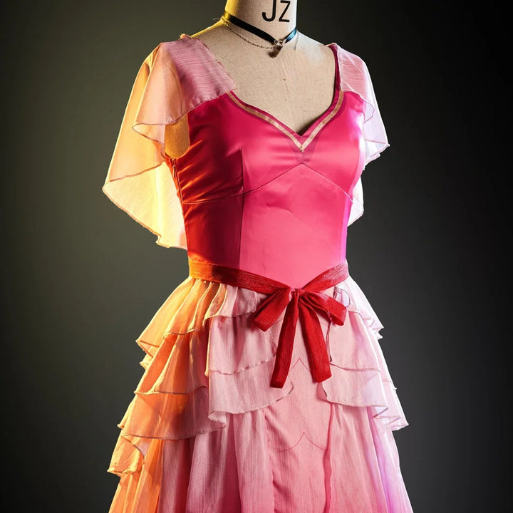Hermione Granger Yule Ball Goblet Of Fire Pink Dance Dress-Yicosplay