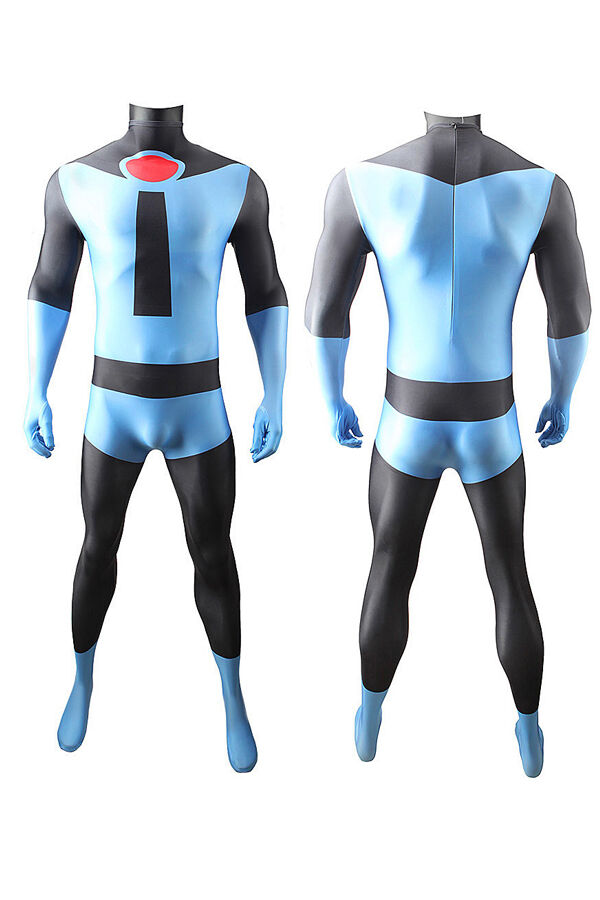 The Incredibles Mr. Incredible Blue Suit Costume-Yicosplay