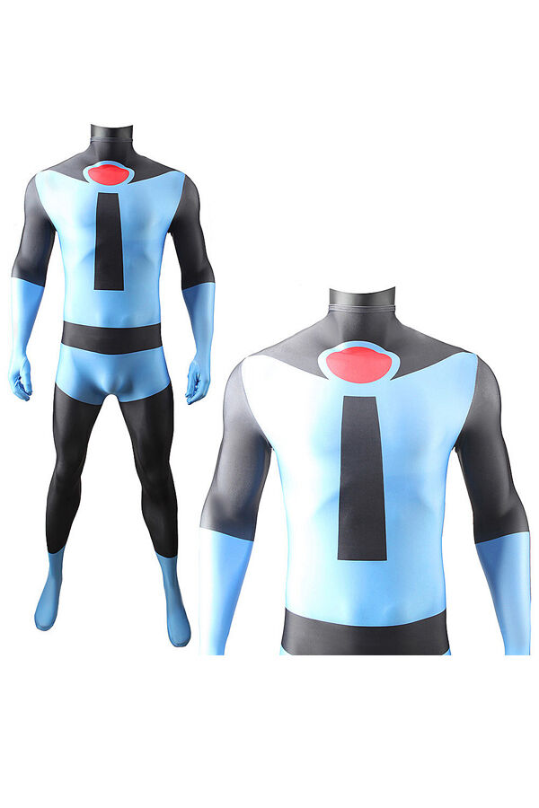 The Incredibles Mr. Incredible Blue Suit Costume-Yicosplay
