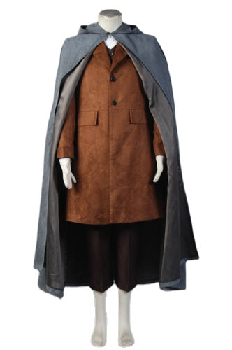 The Lord of the Rings Frodo Baggins Cosplay Costume Cape Coat-Yicosplay