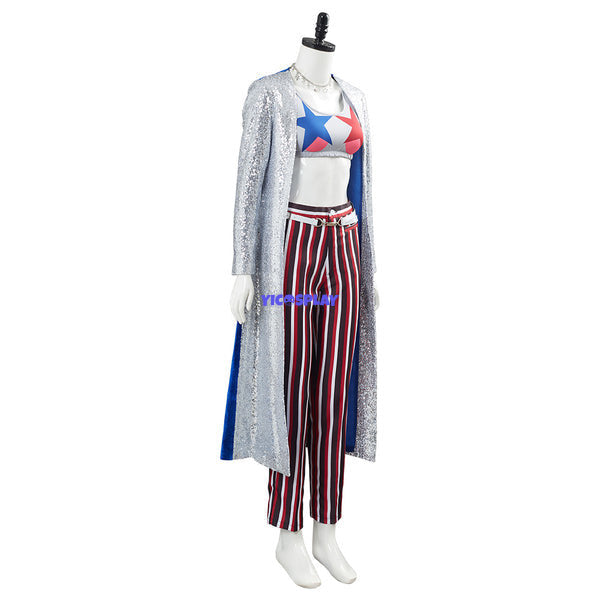 Birds of Prey Cosplay Costume Necklace Coat Pants 4 Pieces Suits Halloween Costumes For Women Outfit-Yicosplay