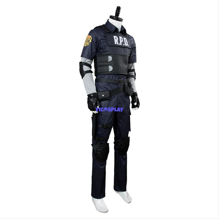 Leon Kennedy Costumes Re2 Cosplay Outfit-Yicosplay