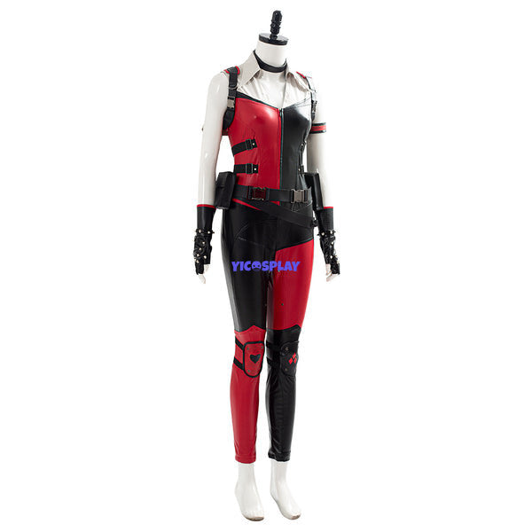 Mortal Kombat Mk11 Cassie Cage Harley Quinn Costume Halloween Outfit-Yicosplay