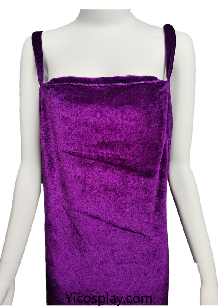 Starfire Purple Dress Halloween Costume-Yicosplay